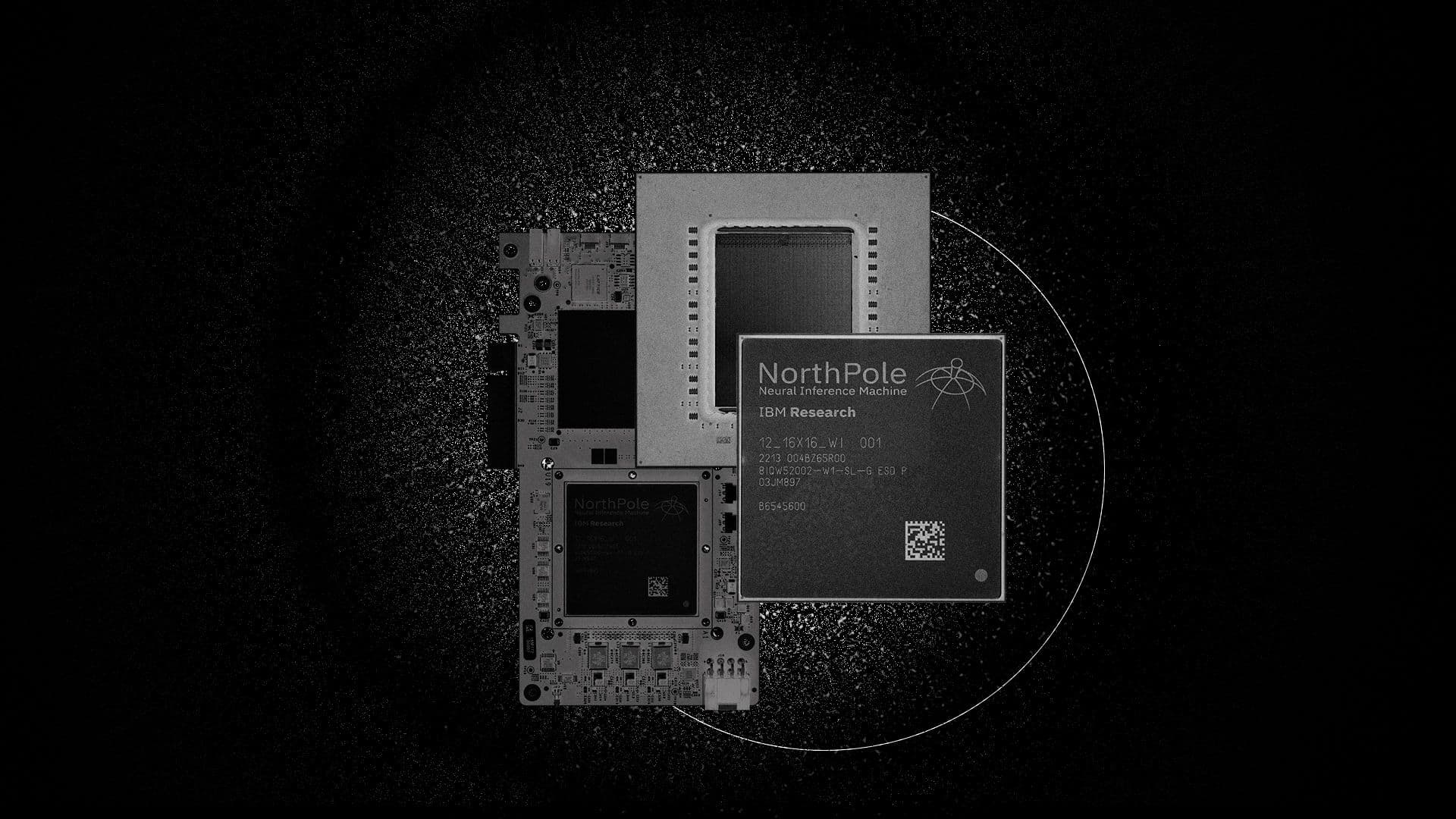 IBM&rsquo;s NorthPole AI chip prototype — a brain-inspired neural inference architecture that eliminates the von Neumann bottleneck by intertwining compute and memory on a single chip. (Source: IBM Research)